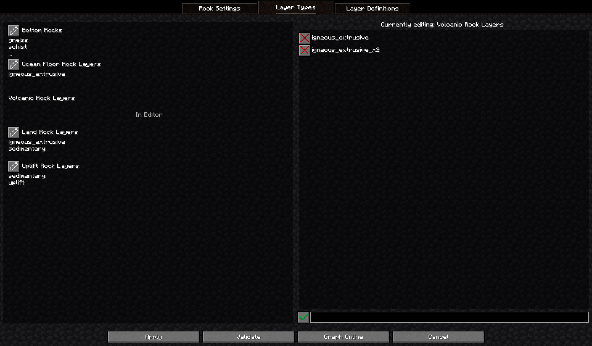 Layer types edit